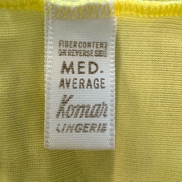 Komar Vintage Yellow Babydoll Nightgown - Picture 7 of 8